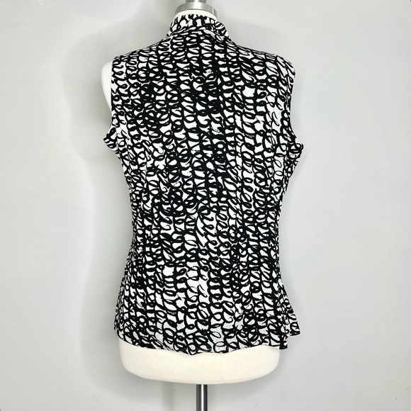 JONES NEW YORK Sleeveless Faux Wrap Blouse - Picture 3 of 6
